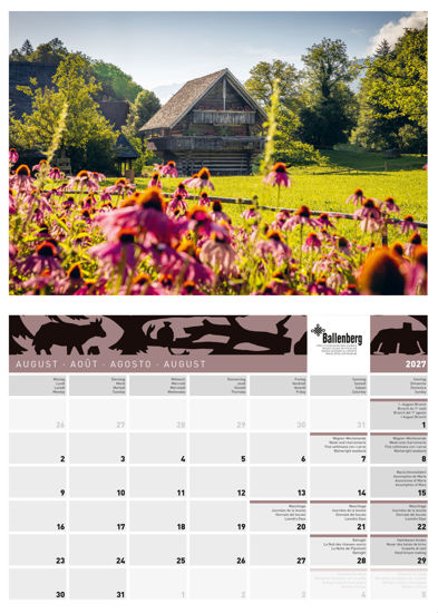 Picture of 2027 Calendar