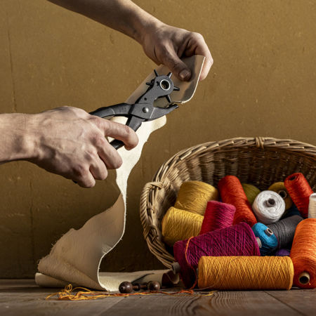 Bild für Kategorie Textilhandwerk und Leder