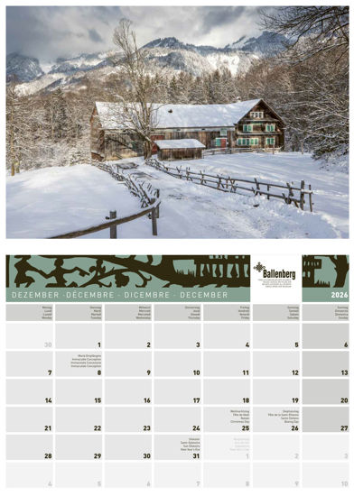 Bild von Kalender 2026