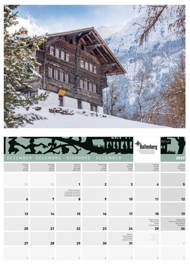 Picture of 2027 Calendar