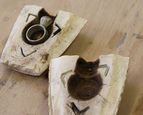 Immagine di Giessen - Silbergiessen mit Sand und Sepia